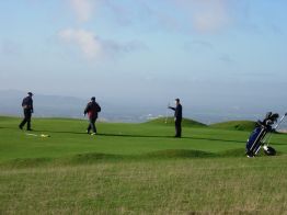 Golf on Cleeve Hill in the Cotswolds